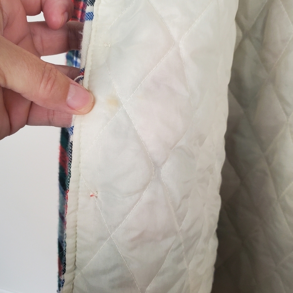 Vintage Thornhill Men's Red Plaid Shirt Jacket. Quilted Lining. 15-15 1/2. I0111 - Picture 10 of 11